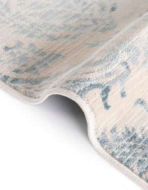 Blue 3' 3 x 3' 3 Paris Round Area Rug