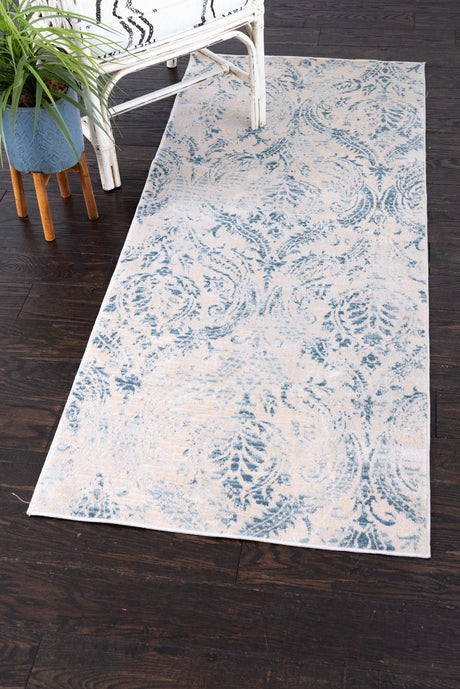 Blue 2' 7 x 10' Paris Runner Area Rug