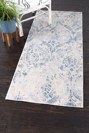 Blue 2' 7 x 12' Paris Runner Area Rug