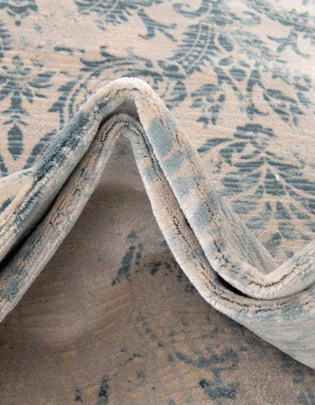 Blue 2' x 8' Paris Runner Area Rug Distressed Vintage Style Easy-Clean Carpet for Living Rooms, Kitchen, Bedrooms, Office, Dorms for Sale at Rug Engine