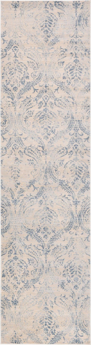 Blue 2' 7 x 10' Paris Runner Area Rug