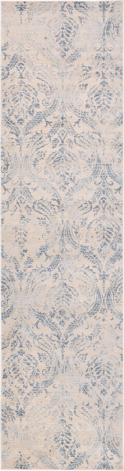 Blue 2' 7 x 10' Paris Runner Area Rug