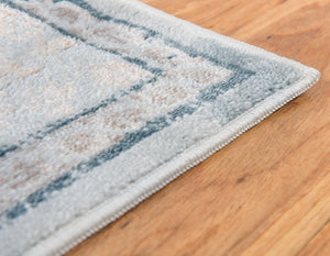 Light Blue 6' 1 x 9' Paris Rectangle Area Rug