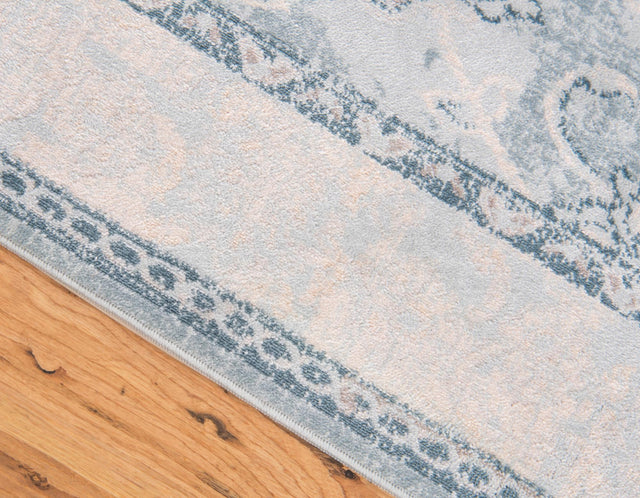 Light Blue 6' 1 x 9' Paris Rectangle Area Rug