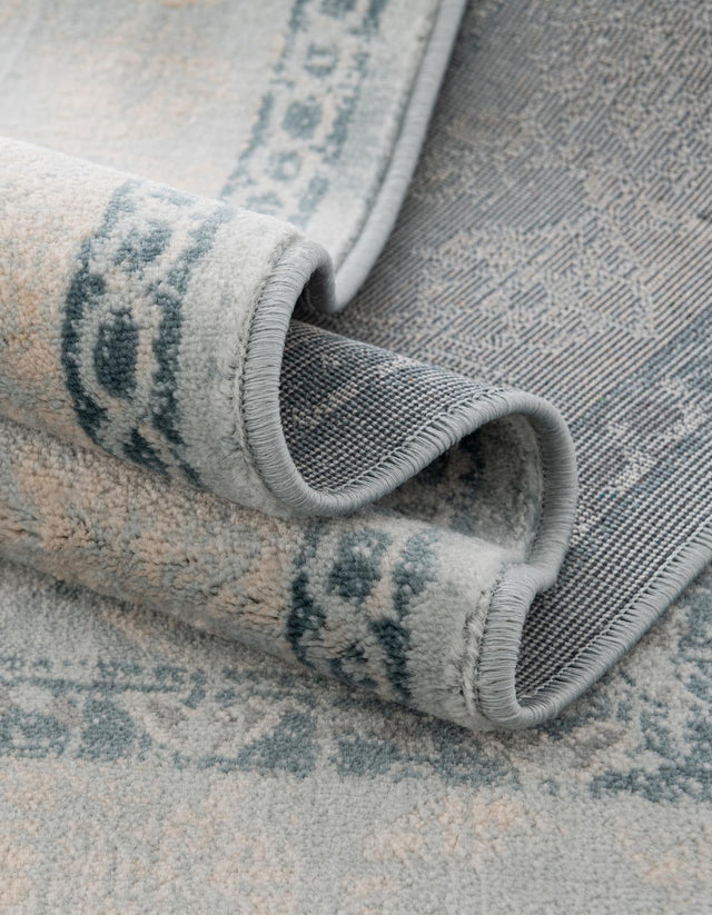 Light Blue 6' 1 x 9' Paris Rectangle Area Rug