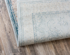 Light Blue 2' 7 x 6' 1 Paris Runner Area Rug