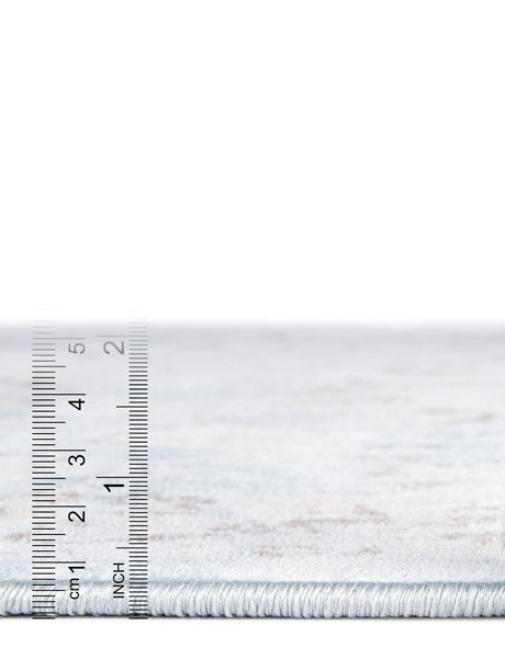 Light Blue 3' 3 x 5' 3 Paris Rectangle Area Rug Distressed Vintage Style Easy-Clean Carpet for Living Rooms, Kitchen, Bedrooms, Office, Dorms for Sale at Rug Engine