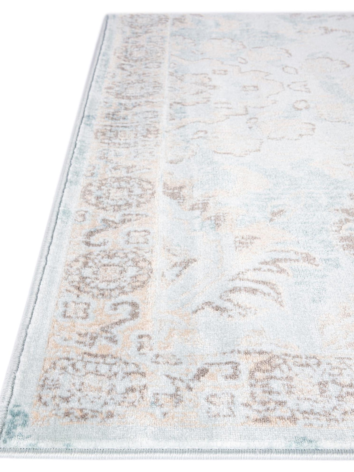 Light Blue 3' 3 x 5' 3 Paris Rectangle Area Rug