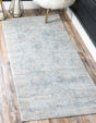 Light Blue 2' 7 x 10' Paris Runner Area Rug