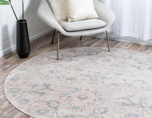 Gray 6' 1 x 6' 1 Paris Round Area Rug