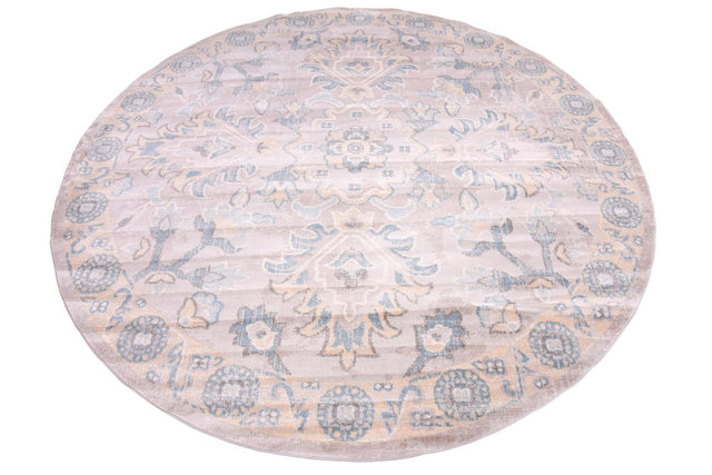 Gray 6' 1 x 6' 1 Paris Round Area Rug
