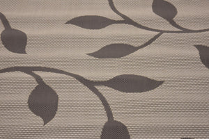 Gray 6' 1 x 6' 1 Outdoor Botanical Round Rug