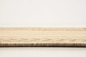 Beige 2' 2 x 3' 1 Outdoor Border Rectangle Rug