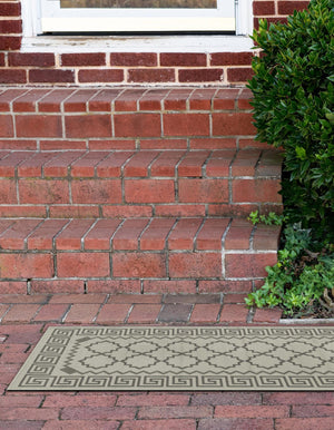 Gray 2' 2 x 6' 1 Outdoor Trellis Runner Rug