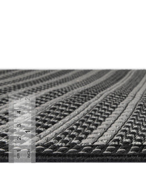 Gray 2' 2 x 3' 1 Outdoor Border Rectangle Rug