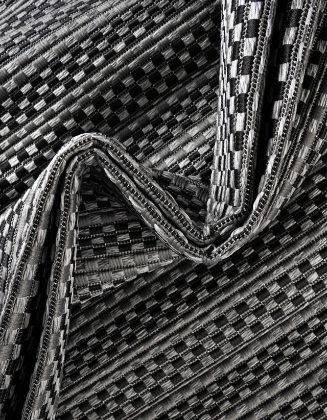 Gray 2' 2 x 3' 1 Outdoor Border Rectangle Rug