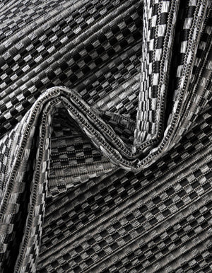 Gray 2' 2 x 6' Outdoor Border Runner Rug