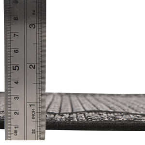 Gray 5' 3 x 8' Outdoor Border Rectangle Area Rug Weather Resistant for Patio, Deck, Terrace, Balcony, Porch 100% Polypropylene Classic Bordered Carpet for Sale at Rug Engine