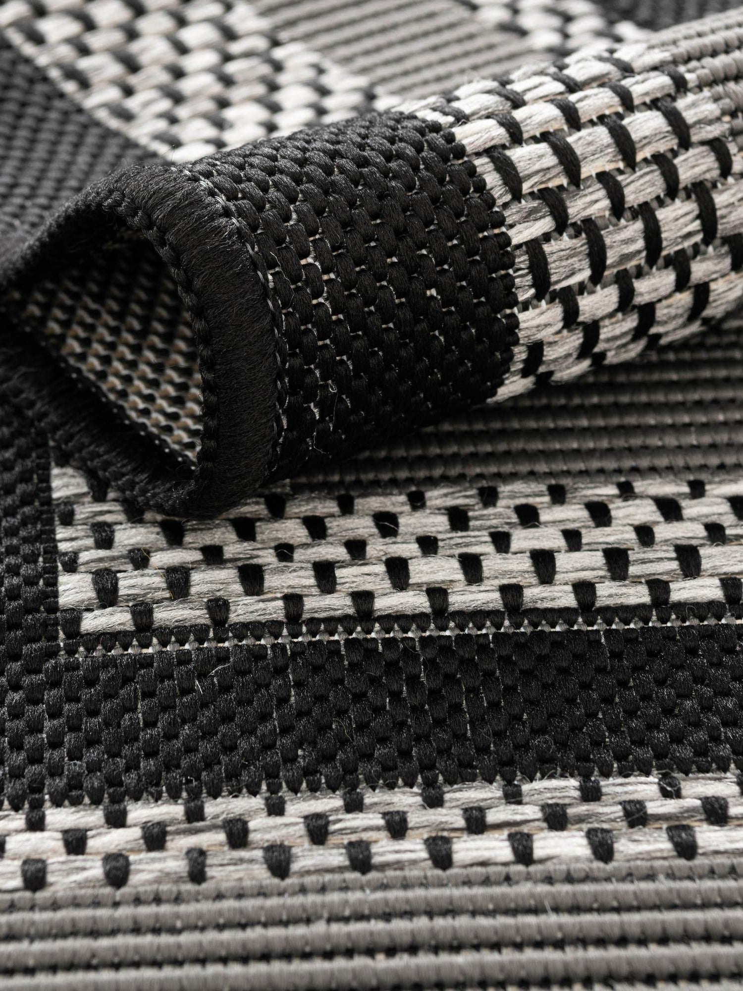 Gray 2' 2 x 6' 1 Outdoor Border Runner Area Rug Weather Resistant for Patio, Deck, Terrace, Balcony, Porch 100% Polypropylene Classic Bordered Carpet for Sale at Rug Engine