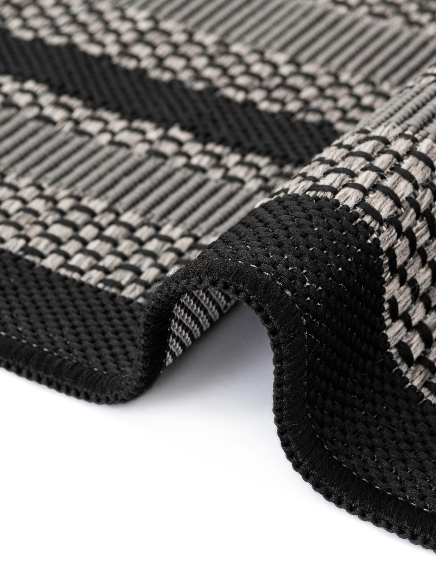 Gray 2' x 8' Outdoor Border Runner Area Rug Weather Resistant for Patio, Deck, Terrace, Balcony, Porch 100% Polypropylene Classic Bordered Carpet for Sale at Rug Engine