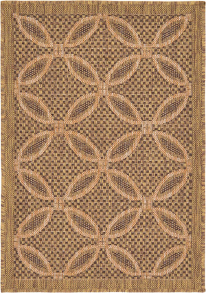 Light Brown 2' 2 x 3' 1 Outdoor Trellis Rectangle Area Rug Weather Resistant for Patio, Deck, Terrace, Balcony, Porch Geometric Design Water Safe Outside Carpet for Sale at Rug Engine