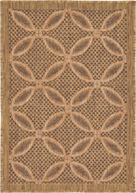 Light Brown 2' 2 x 3' 1 Outdoor Trellis Rectangle Area Rug Weather Resistant for Patio, Deck, Terrace, Balcony, Porch Geometric Design Water Safe Outside Carpet for Sale at Rug Engine