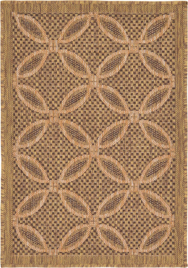 Light Brown 2' 2 x 3' 1 Outdoor Trellis Rectangle Area Rug Weather Resistant for Patio, Deck, Terrace, Balcony, Porch Geometric Design Water Safe Outside Carpet for Sale at Rug Engine