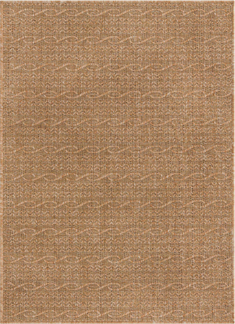 Light Brown 2' 2 x 3' 1 Outdoor Modern Rectangle Rug