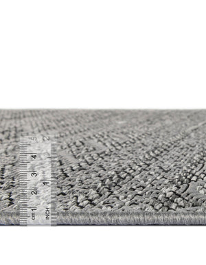Gray 7' x 10' Outdoor Modern Rectangle Rug