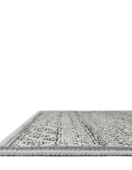 Gray 8' x 11' 4 Outdoor Modern Rectangle Area Rug Weather Resistant for Patio, Deck, Terrace, Balcony, Porch 100% Polypropylene Modern Outside Carpet for Sale at Rug Engine