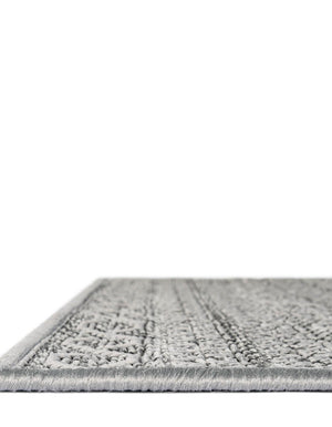 Gray 7' x 10' Outdoor Modern Rectangle Rug