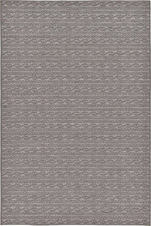 Gray 5' 3 x 8' Outdoor Modern Rectangle Area Rug Weather Resistant for Patio, Deck, Terrace, Balcony, Porch