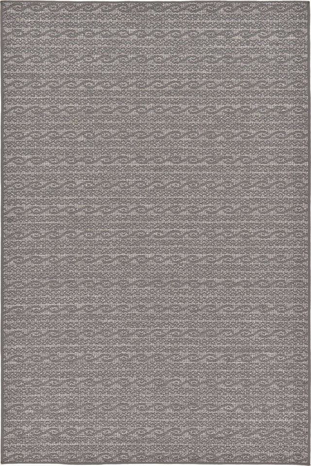 Gray 5' 3 x 8' Outdoor Modern Rectangle Area Rug Weather Resistant for Patio, Deck, Terrace, Balcony, Porch
