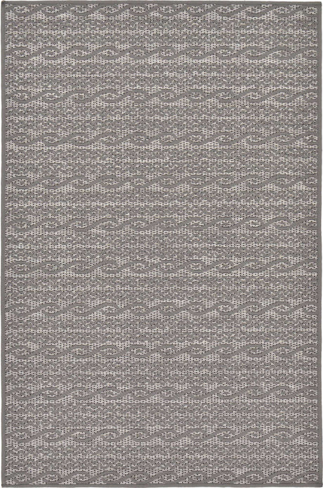 Gray 3' 3 x 5' 1 Outdoor Modern Rectangle Area Rug Weather Resistant for Patio, Deck, Terrace, Balcony, Porch