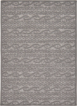 Gray 2' 2 x 3' 1 Outdoor Modern Rectangle Rug