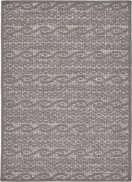 Gray 2' 2 x 3' 1 Outdoor Modern Rectangle Rug