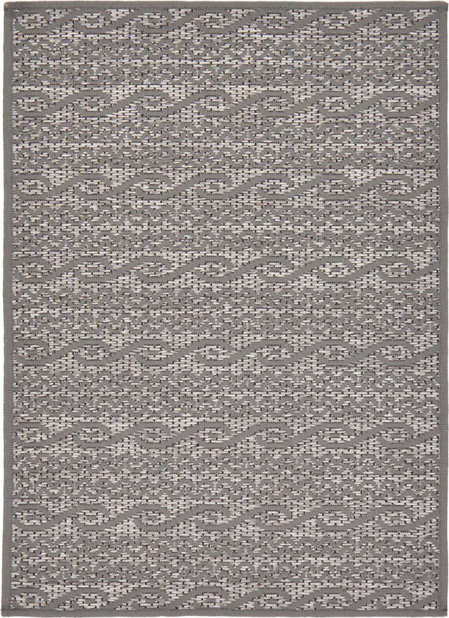 Gray 2' 2 x 3' 1 Outdoor Modern Rectangle Rug
