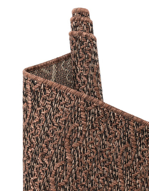 Brown 9' x 12' Outdoor Modern Rectangle Area Rug Weather Resistant for Patio, Deck, Terrace, Balcony, Porch 100% Polypropylene Modern Outside Carpet for Sale at Rug Engine