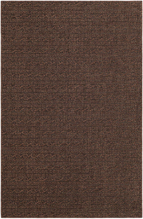Brown 5' 3 x 8' Outdoor Modern Rectangle Rug