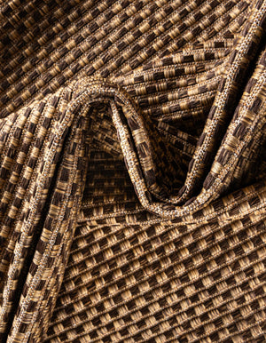 Brown 6' 1 x 6' 1 Outdoor Border Square Rug