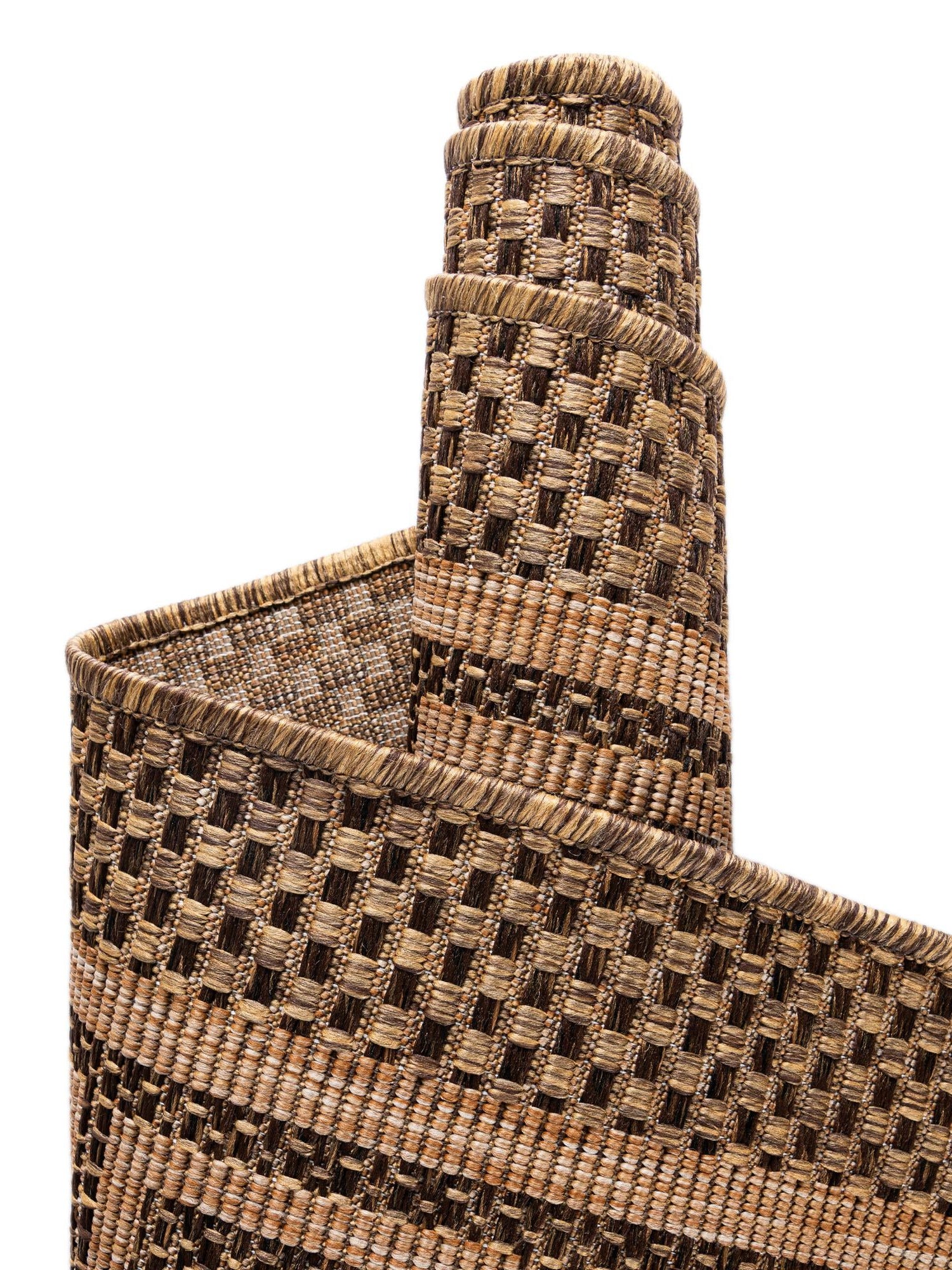 Brown 9' x 12' 2 Outdoor Border Rectangle Area Rug Weather Resistant for Patio, Deck, Terrace, Balcony, Porch 100% Polypropylene Classic Bordered Carpet for Sale at Rug Engine