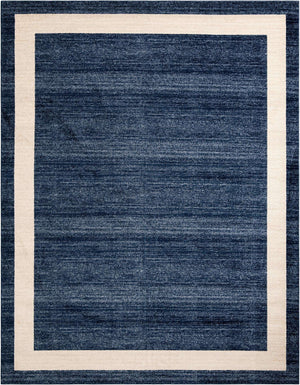 Navy Blue 10' x 13' 1 Del Mar Rectangle Area Rug 100% Polypropylene Easy Clean Stain Resistant Vivid Modern Carpet Mat for Home Decor Interior Designing for Sale at Rug Engine