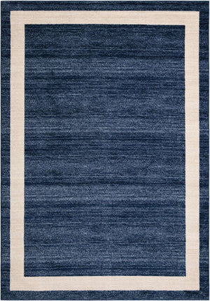 Navy Blue 7' 10 x 11' Del Mar Rectangle Area Rug 100% Polypropylene Easy Clean Stain Resistant Vivid Modern Carpet Mat for Home Decor Interior Designing for Sale at Rug Engine