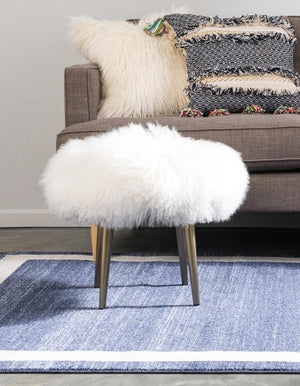 Navy Blue 7' 10 x 11' Del Mar Rectangle Area Rug 100% Polypropylene Easy Clean Stain Resistant Vivid Modern Carpet Mat for Home Decor Interior Designing for Sale at Rug Engine