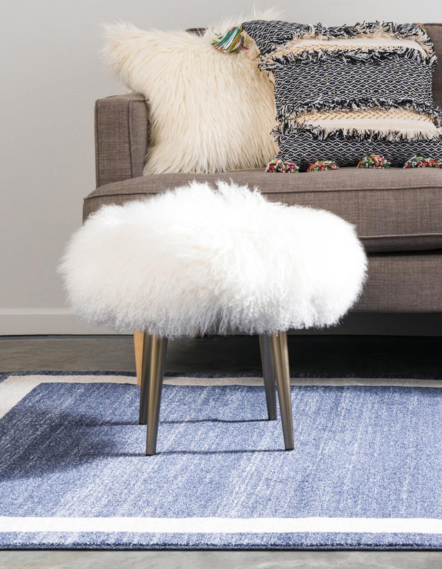 Navy Blue 10' x 13' 1 Del Mar Rectangle Area Rug 100% Polypropylene Easy Clean Stain Resistant Vivid Modern Carpet Mat for Home Decor Interior Designing for Sale at Rug Engine