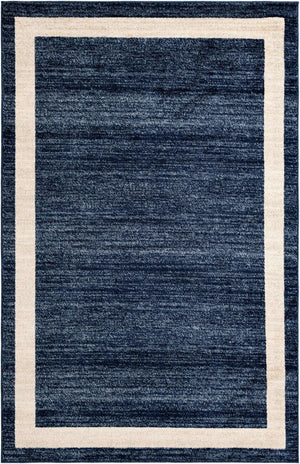 Navy Blue 5' 3 x 8' Del Mar Rectangle Area Rug 100% Polypropylene Easy Clean Stain Resistant Vivid Modern Carpet Mat for Home Decor Interior Designing for Sale at Rug Engine
