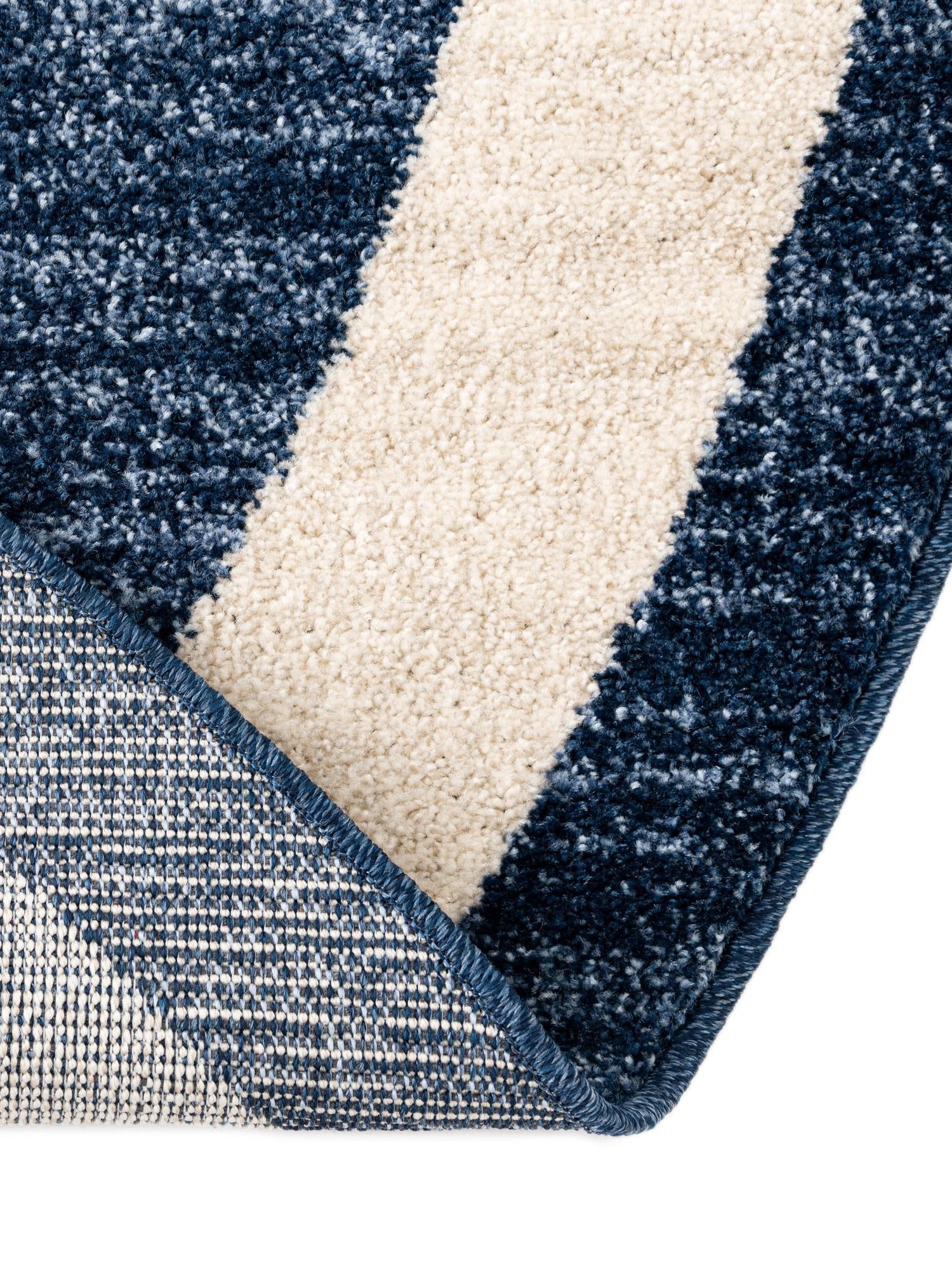 Navy Blue 6' 1 x 6' 1 Del Mar Round Area Rug 100% Polypropylene Easy Clean Stain Resistant Vivid Modern Carpet Mat for Home Decor Interior Designing for Sale at Rug Engine