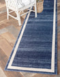 Navy Blue 2' x 8' Del Mar Runner Area Rug 100% Polypropylene Easy Clean Stain Resistant Vivid Modern Carpet Mat for Home Decor Interior Designing for Sale at Rug Engine