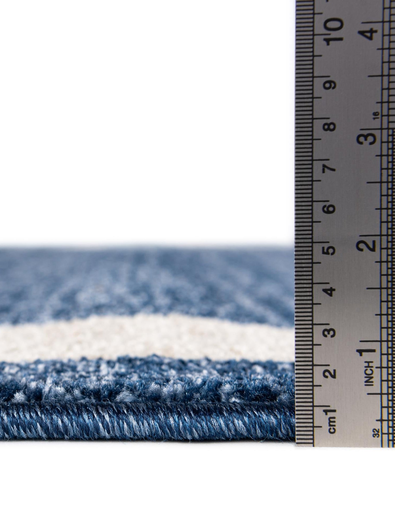 Navy Blue 2' x 8' Del Mar Runner Area Rug 100% Polypropylene Easy Clean Stain Resistant Vivid Modern Carpet Mat for Home Decor Interior Designing for Sale at Rug Engine