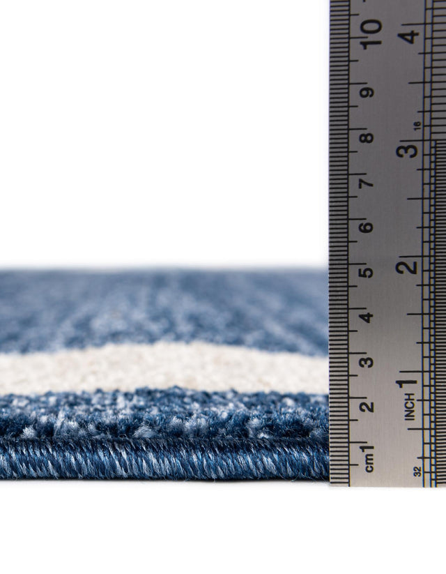 Navy Blue 2' x 8' Del Mar Runner Area Rug 100% Polypropylene Easy Clean Stain Resistant Vivid Modern Carpet Mat for Home Decor Interior Designing for Sale at Rug Engine